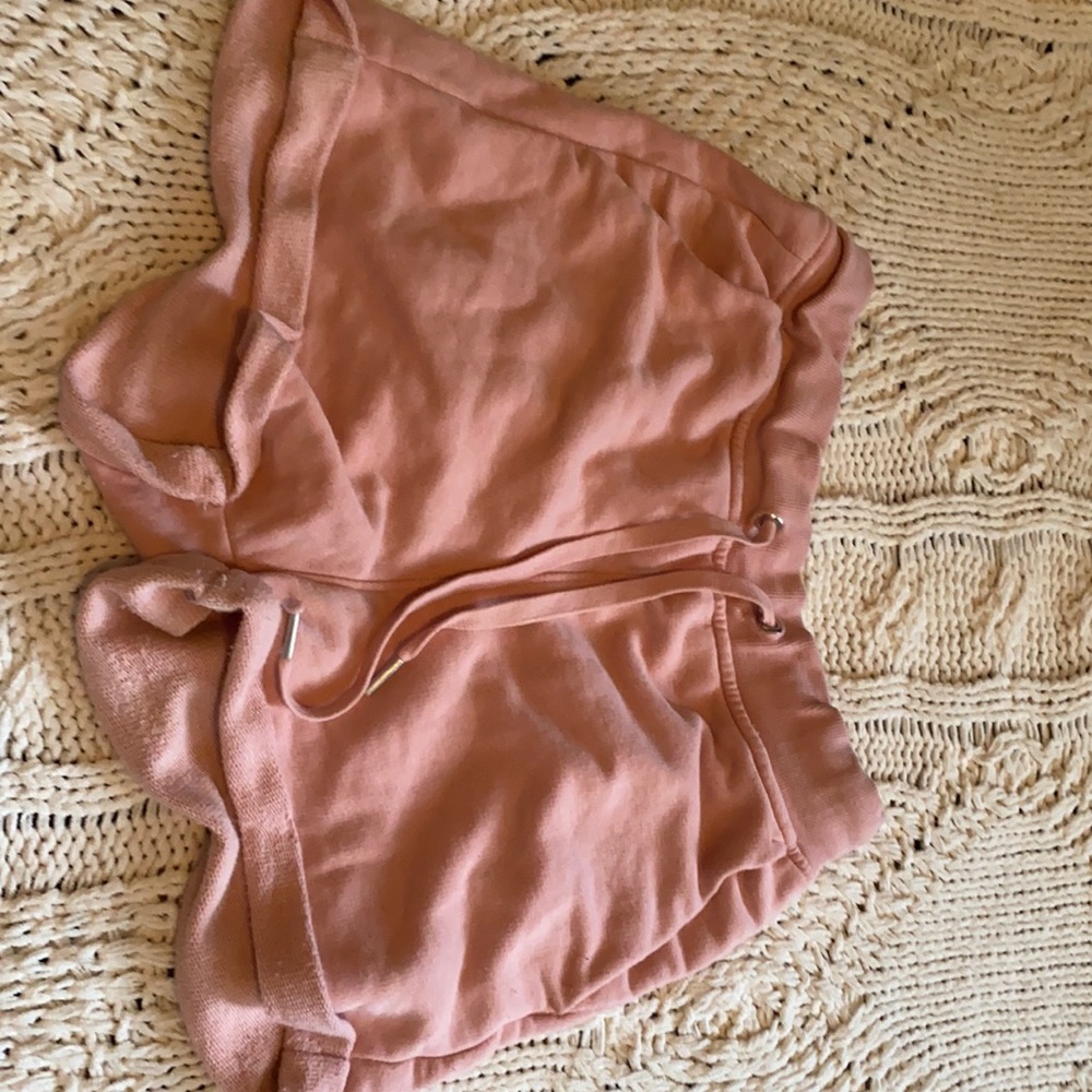 pink casual shorts